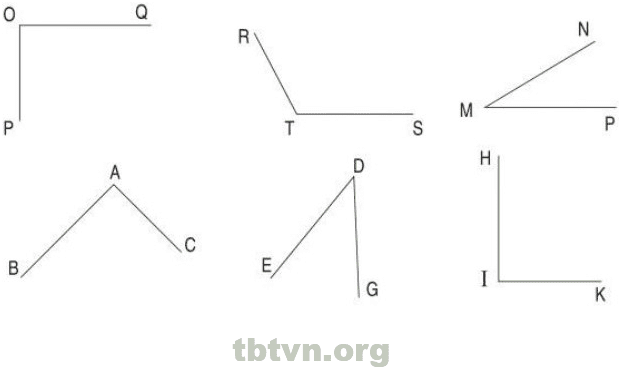 Cho hình vẽ dưới đây có góc đỉnh M và góc đỉnh K là các góc vuông a Hãy  nêu tên từng cặp cạnh vuông góc với nhau b Hãy nêu tên